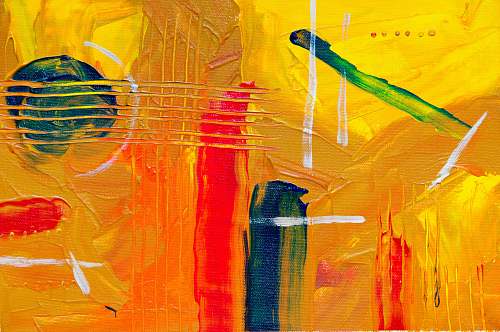 modern art red, yellow, and blue abstract painting valparaiso